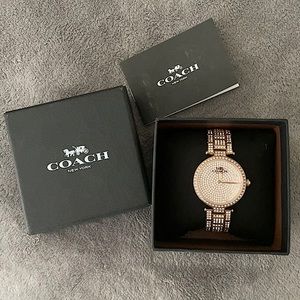 NEVER WORN. Coach watch, rose gold.